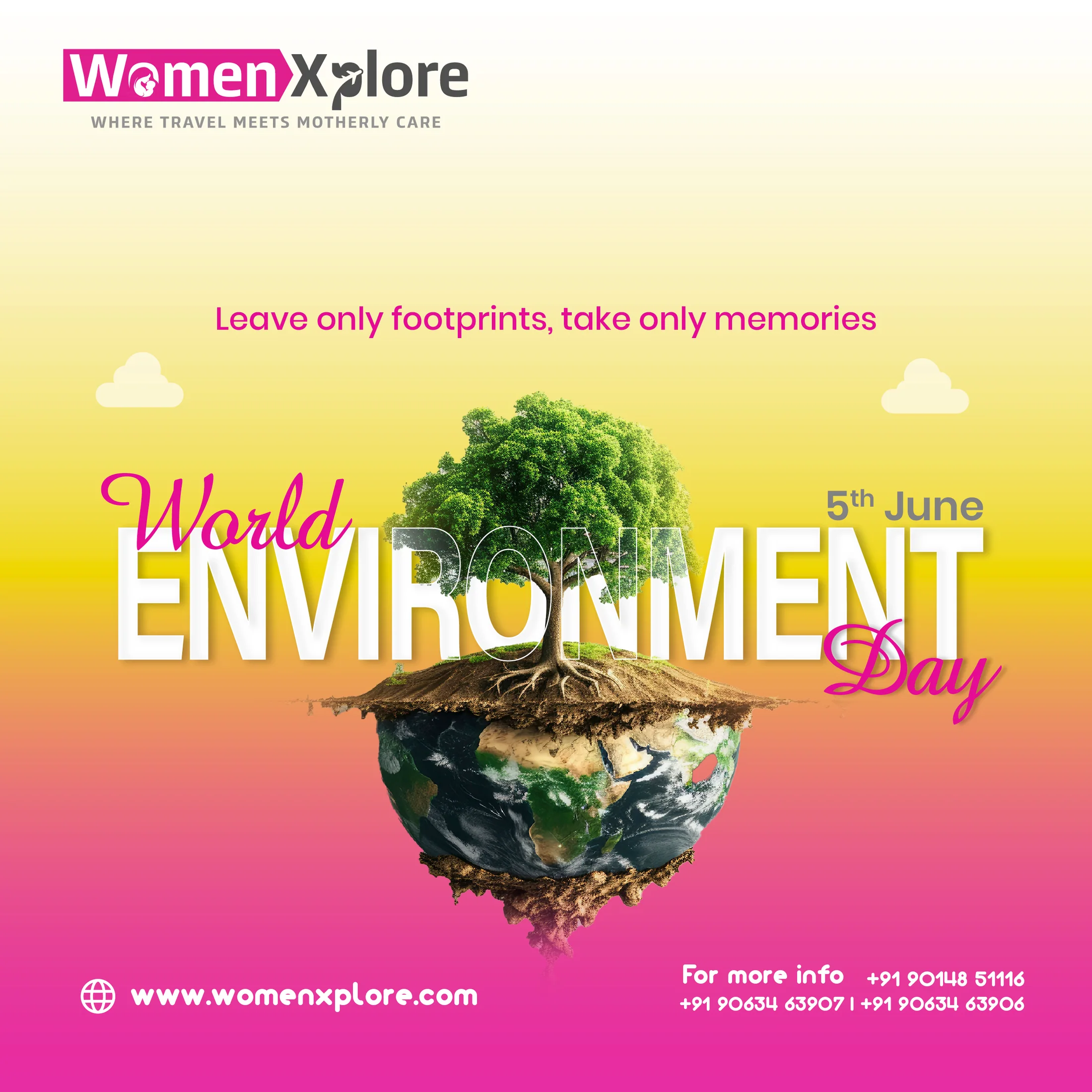 World Environment Day, Observance post. Design by Smita.