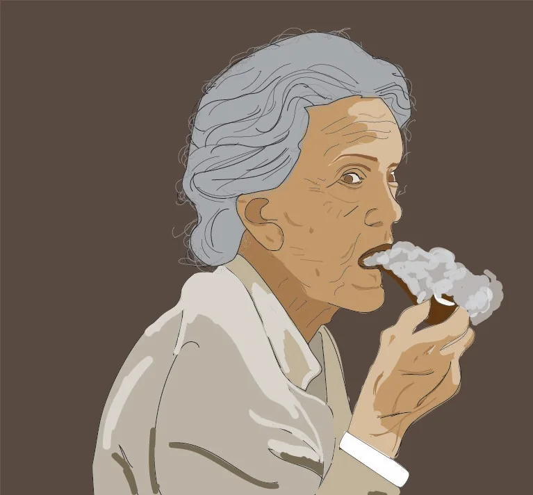 Savage Granny, Character illustration. Design by Smita.