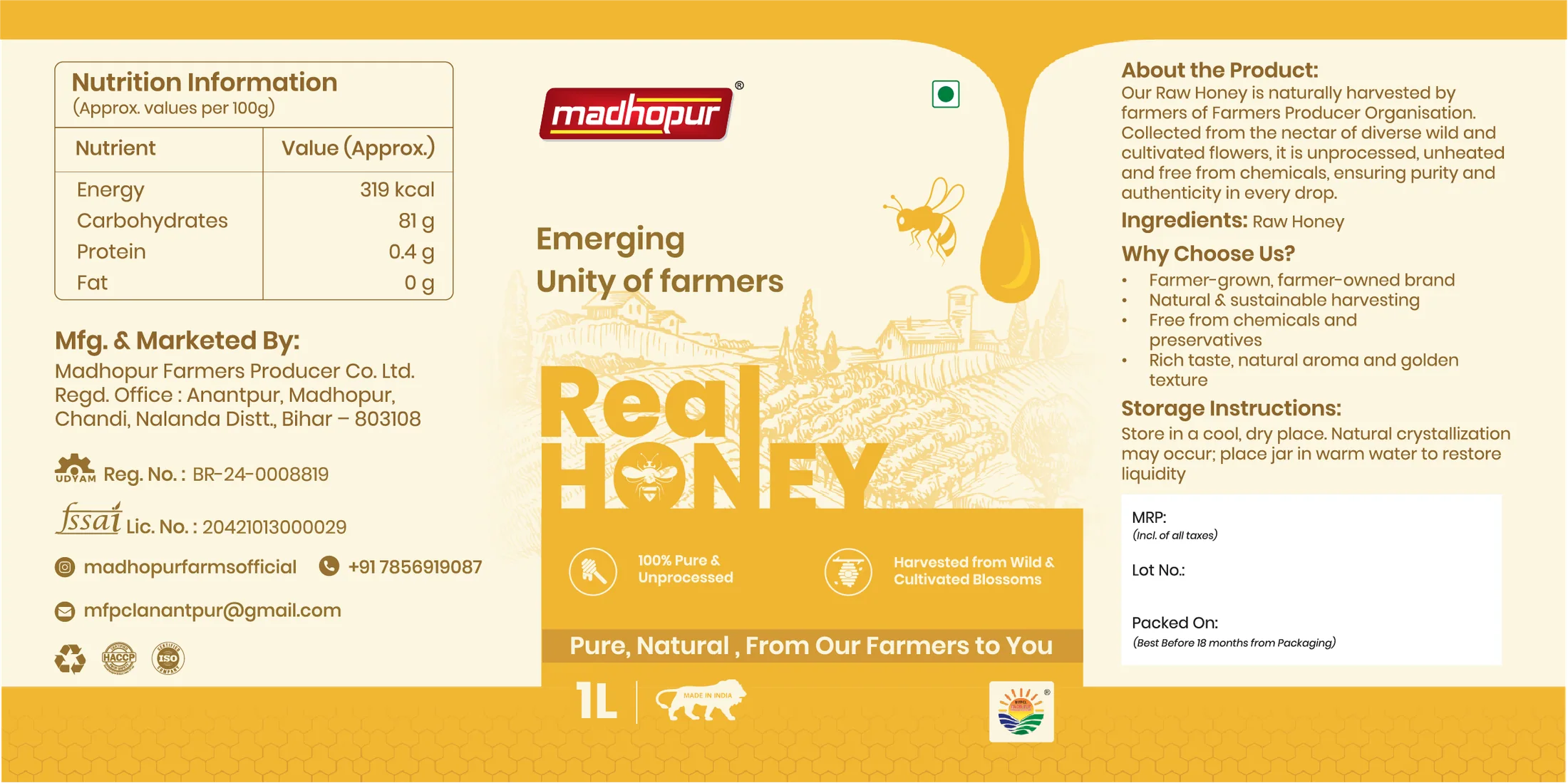 Madhopur, Farmer produce. Design by Smita.